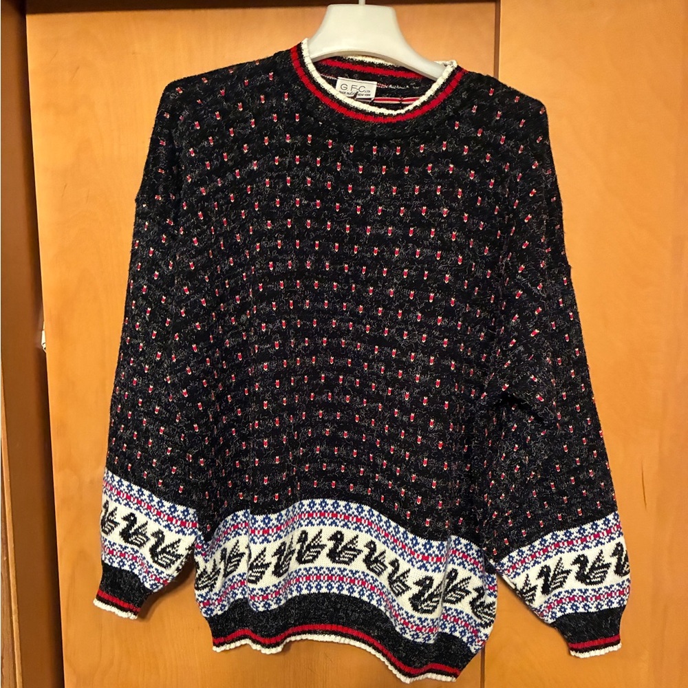 Vintage Duck Goose Sweater, Made in USA